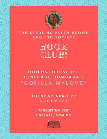 SABES Book Clube Flyer for April 27